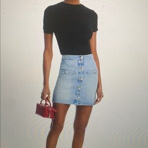 Kris Denim Mini Skirt | Size 26